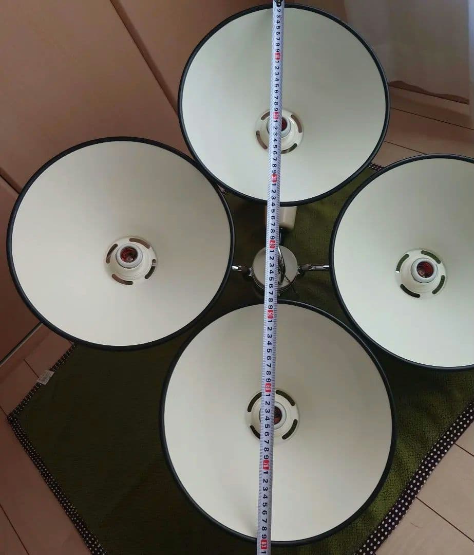 【最終価格】◆昭和レトロ◆ 松下電工　ナショナル　白熱灯 照明器具 4灯 70s