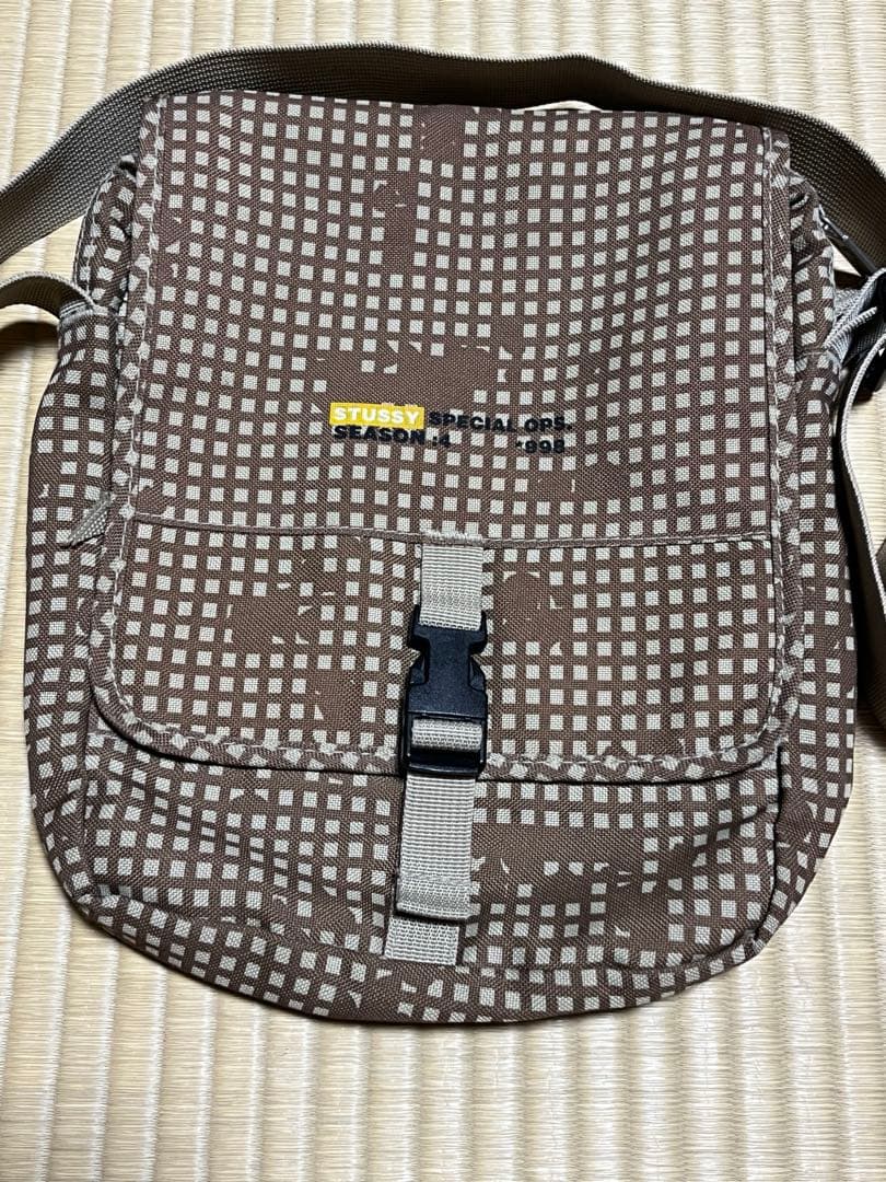 希少 90s 紺タグ OLD stussy ショルダーバック 裏原 ギミック