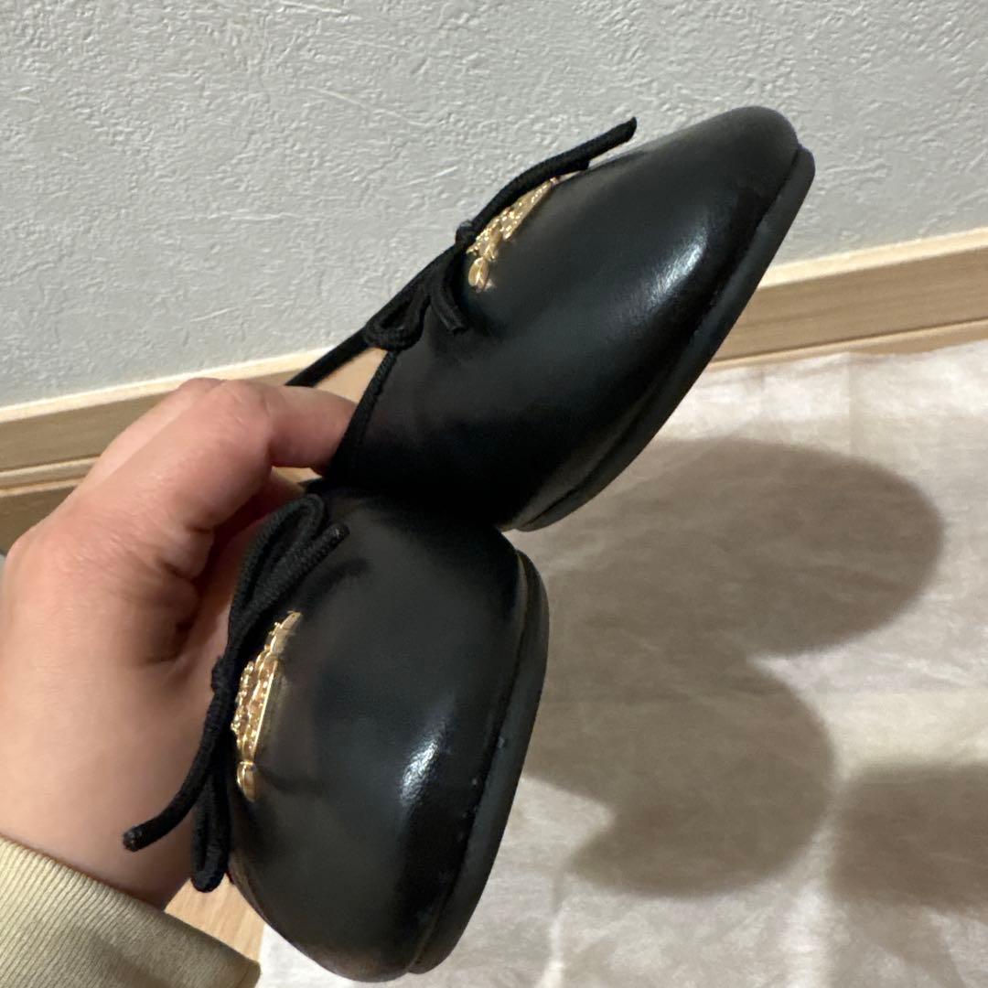 COACH ブラック バレエシューズ