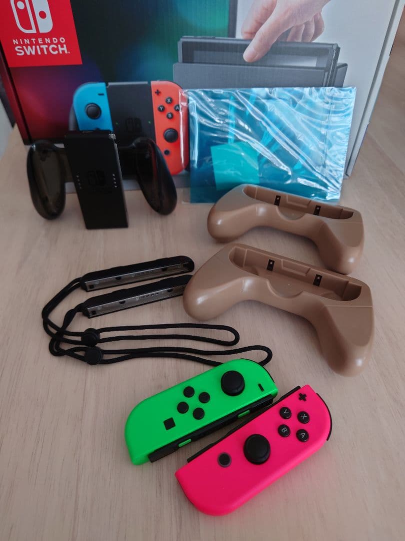 Nintendo Switch 本体 付属品完備+周辺機器+SDカード付き
