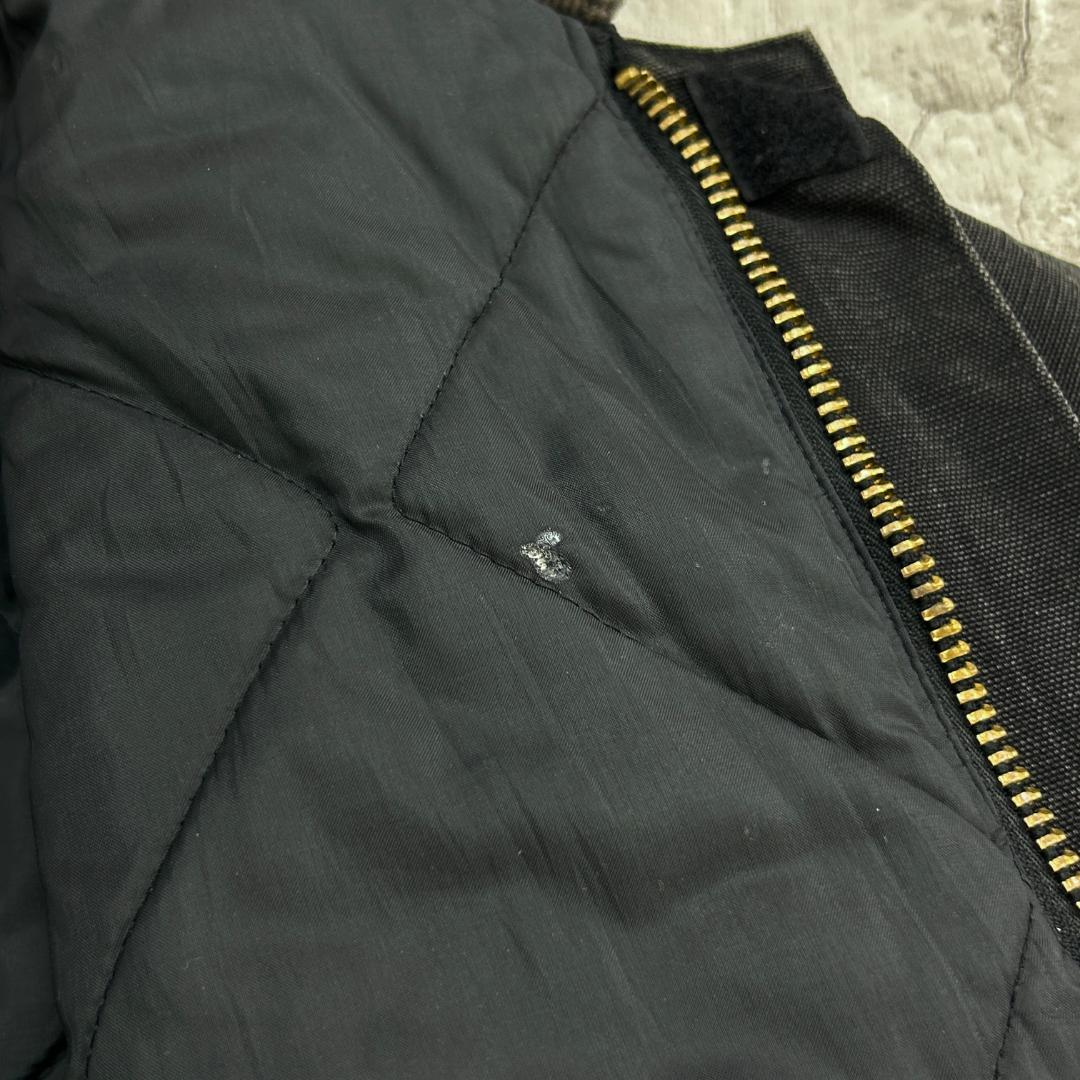 V*様 80s〜 USA製　カーハート　トラディショナルジャケット　古着　ブラッ