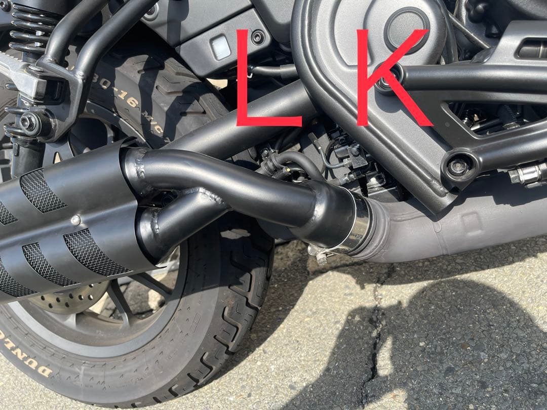 レブル250の23〜25年式マフラーgemspeed製 V3エンドバッフル付き