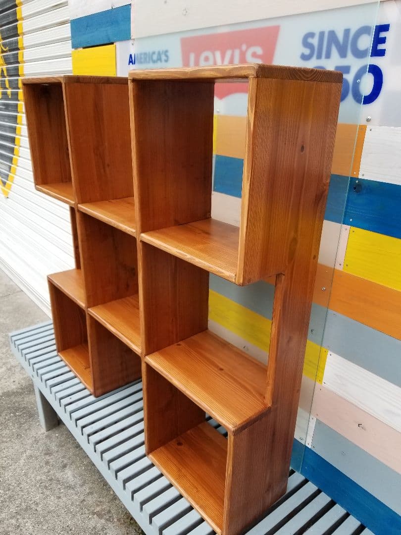 国産　天然木　本棚　レコードラック　シューズラック　ワインラック　キャットタワー