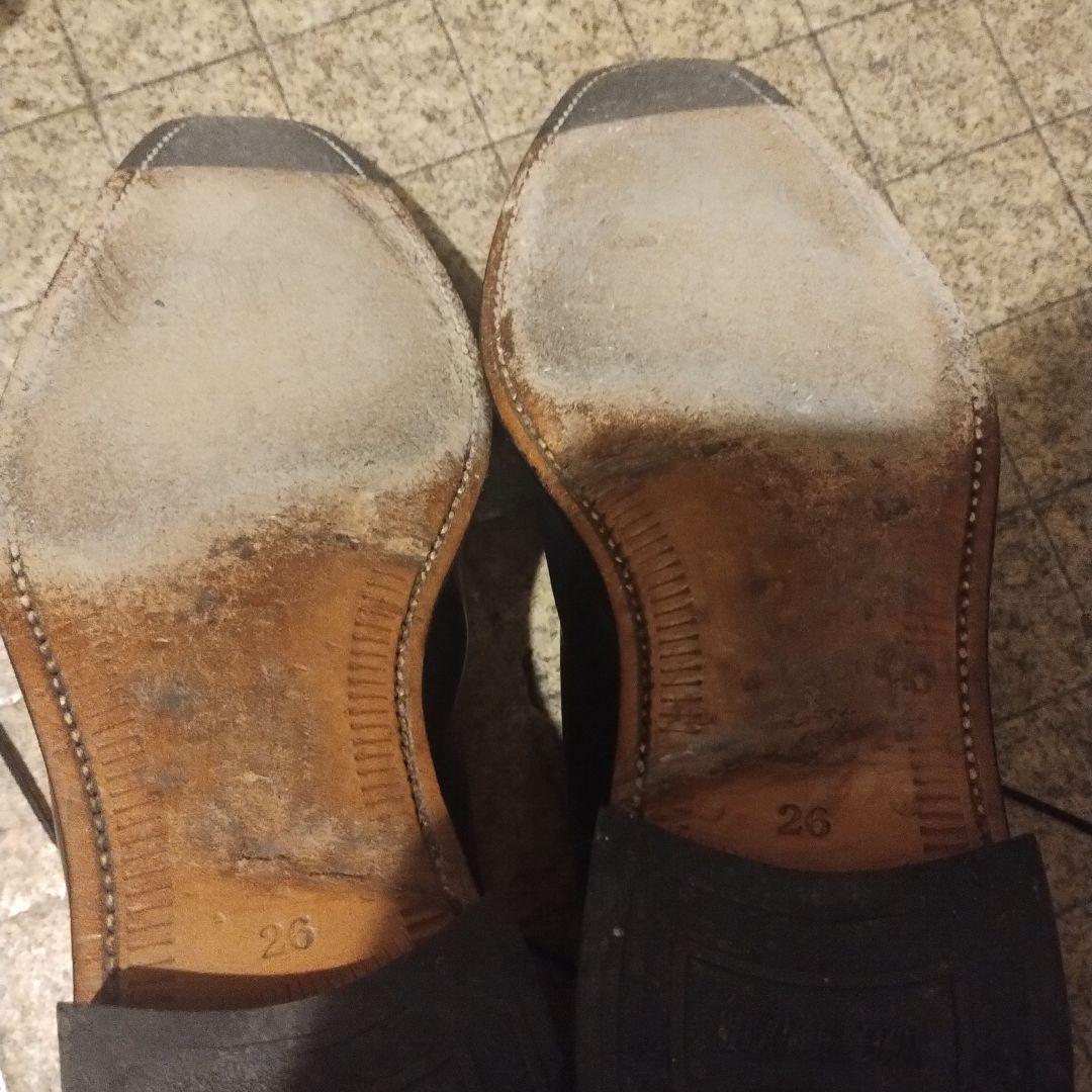 スコッチグレイン　ストレートチップ　ビジネスシューズ