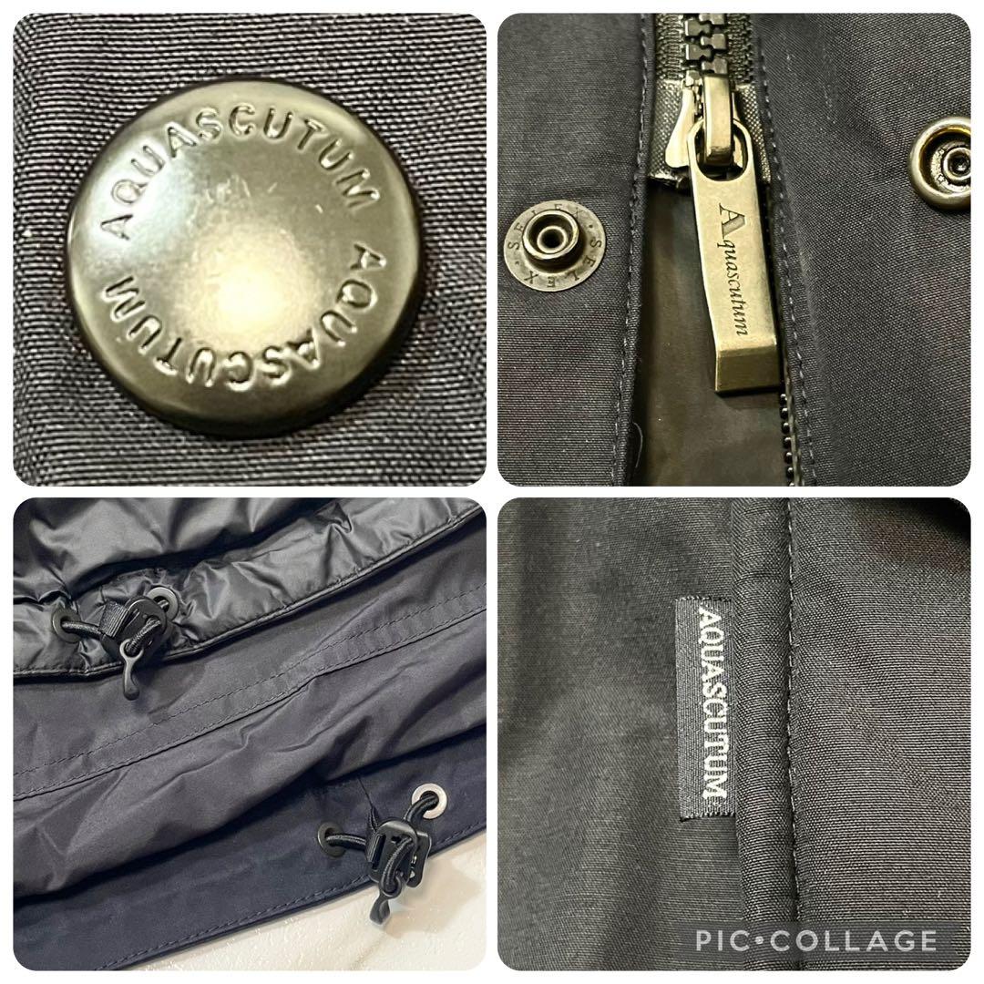 【近年 3way】アクアスキュータム モッズコート ダウンライナー単体可ネイビー