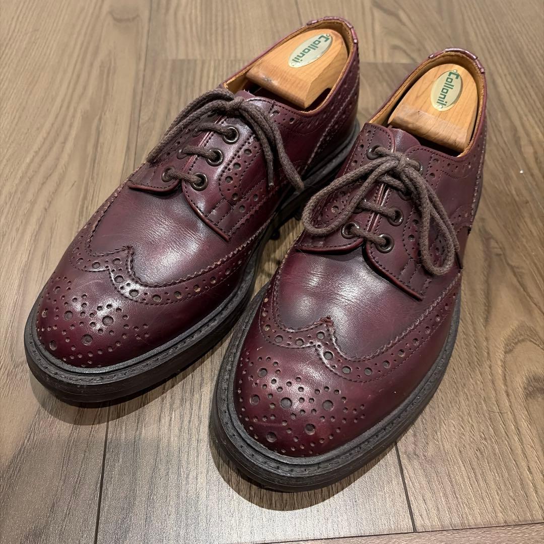 Tricker's ウィングチップシューズ　M7292 バーガンディ