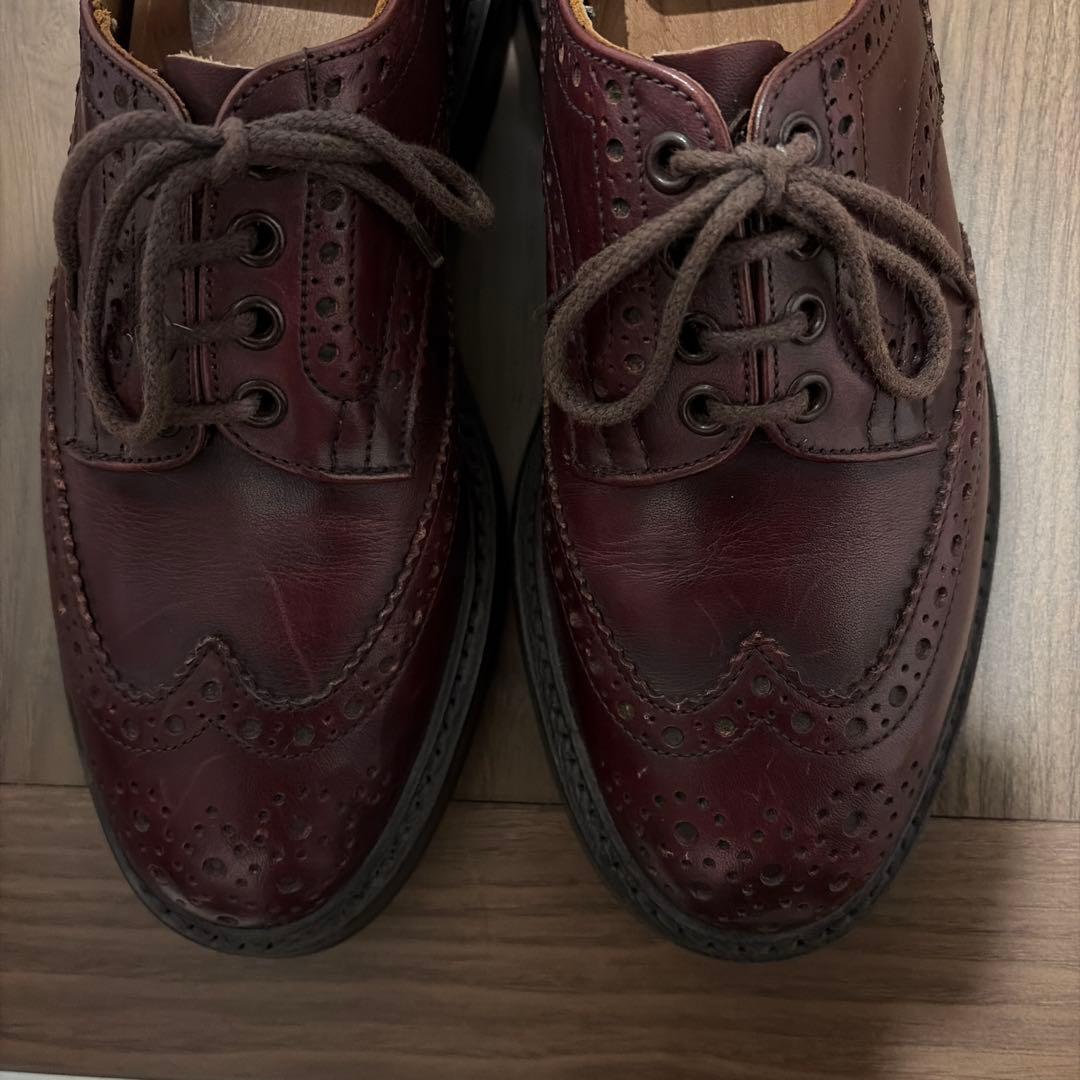 Tricker's ウィングチップシューズ　M7292 バーガンディ