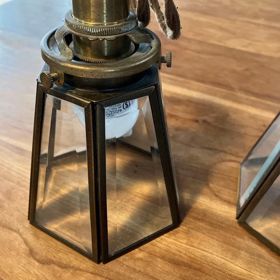 アンティーク風ライト　2個セット　コード付き