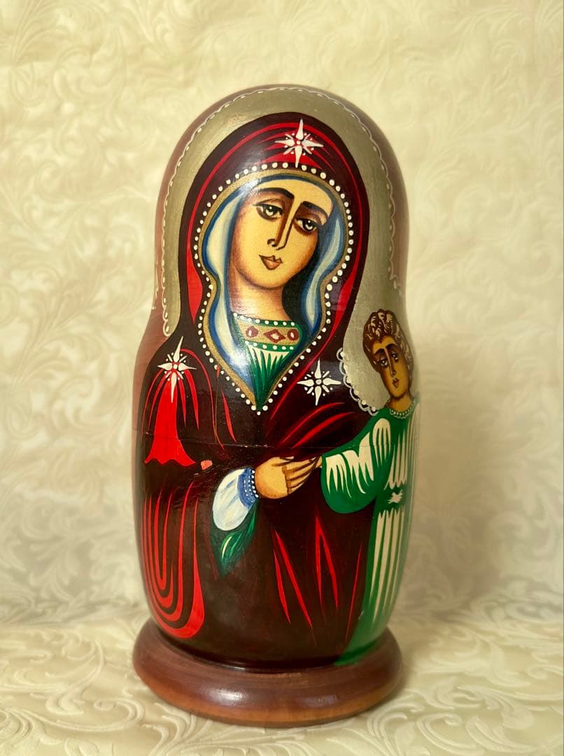 聖母子・聖人マトリョーシカ　10体　新品未使用　入手困難　稀少品　急遽値下げ！