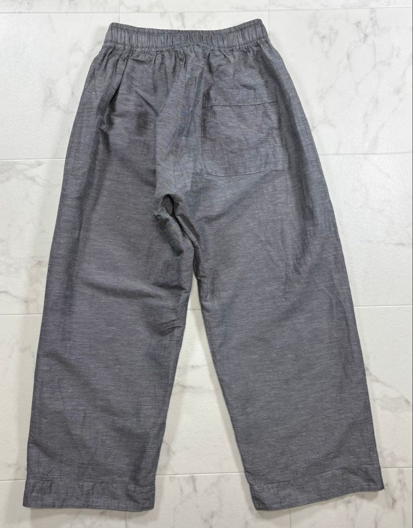 【美品】中川政七商店 セットアップ リネンブレンド 長袖シャツ イージーパンツ