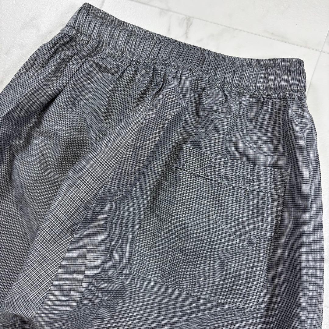 【美品】中川政七商店 セットアップ リネンブレンド 長袖シャツ イージーパンツ