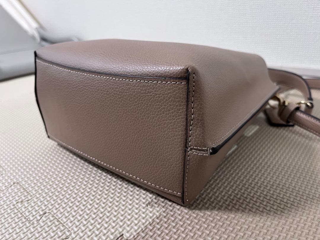 極美品　バケットバッグ ショルダーバッグ　ハンドバッグ2way バイカラー