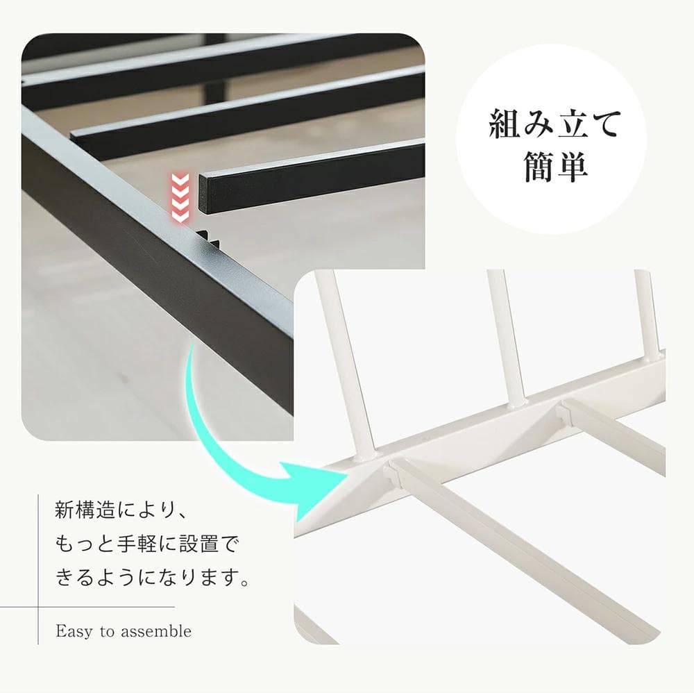 最後1セット！ロフトベッド（S） 高さ110cm下収納 省スペース　WHITE