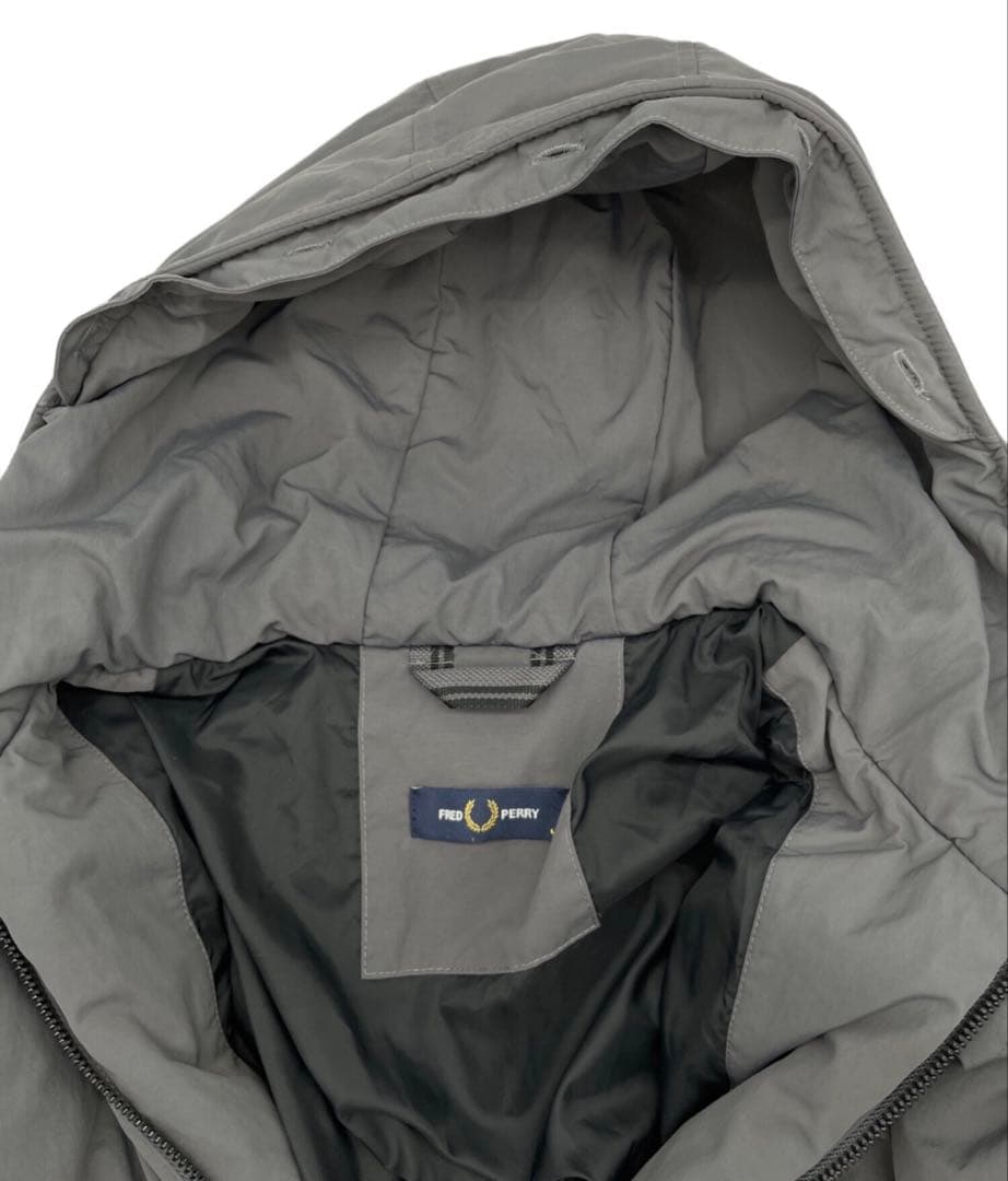 フレッドペリー　モッズコート　J6504 フィッシュテール パーカー　ブラック