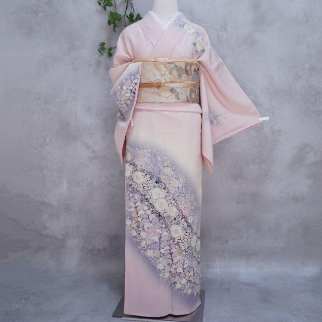 ⭐︎ まりか☆⭐︎訪問着フルセット【276▪︎】翠山工房 辻が花 正絹