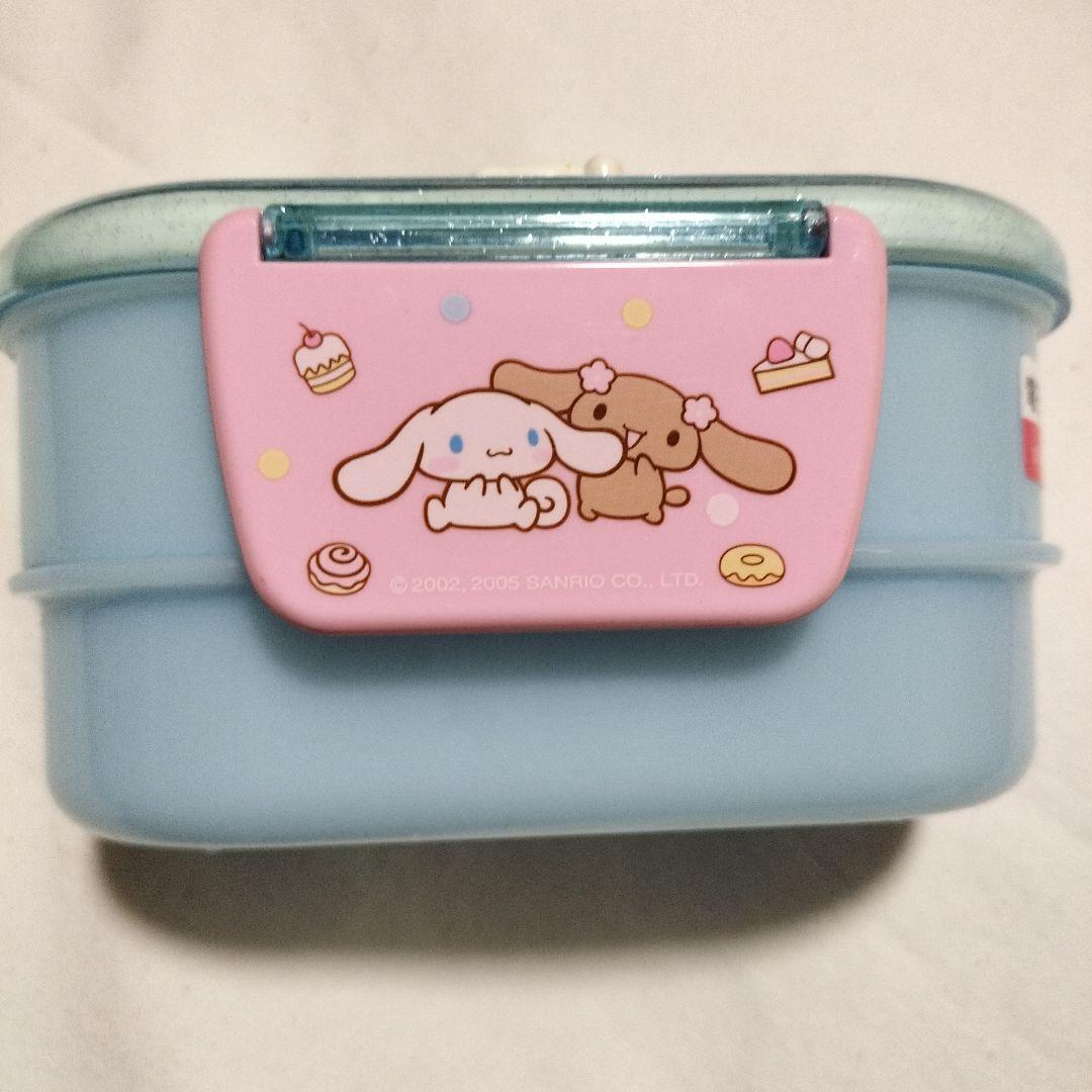 シナモンロール　水色　二段式お弁当箱　サンリオ　昭和平成レトロ　レア　希少