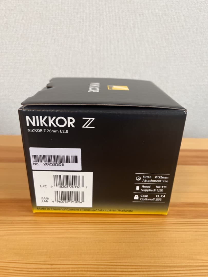 【美品】NIKON NIKKOR Z 26mm f/2.8