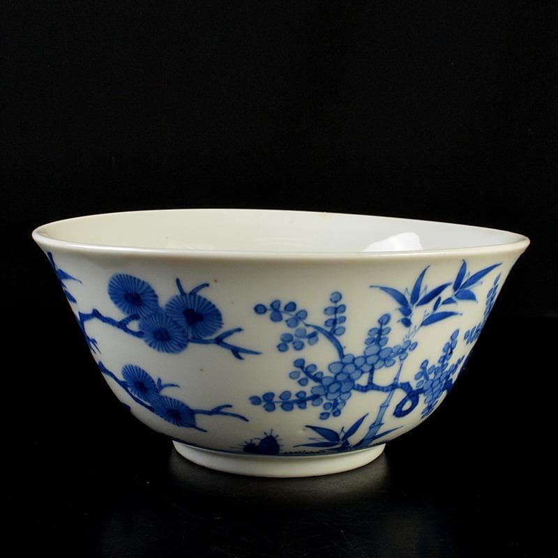 中国　青花　松竹梅文鉢　C　R7333