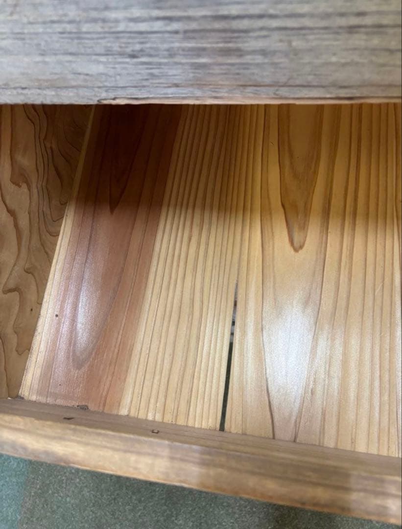 昭和レトロヴィンテージ家具　当時物　古道具　3つ重ね　総桐タンス　焼桐箪笥