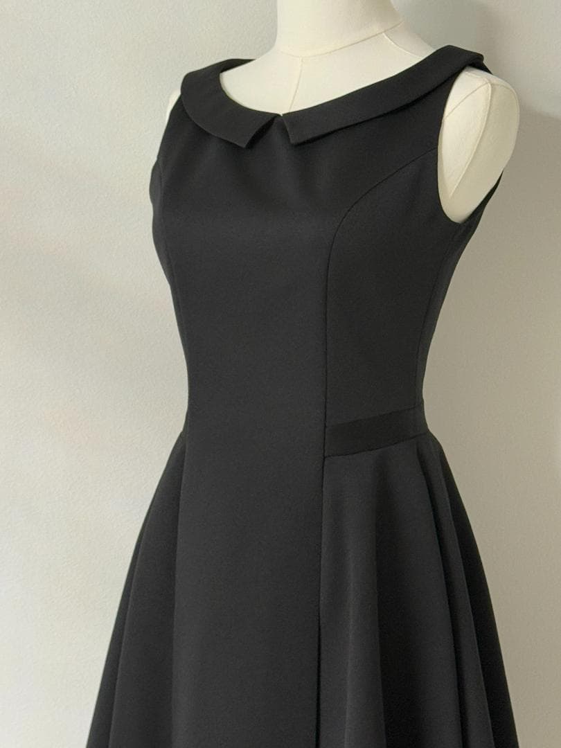 りん★Rene/ルネ ノースリーブ ワンピース ブラック ポリエステル34