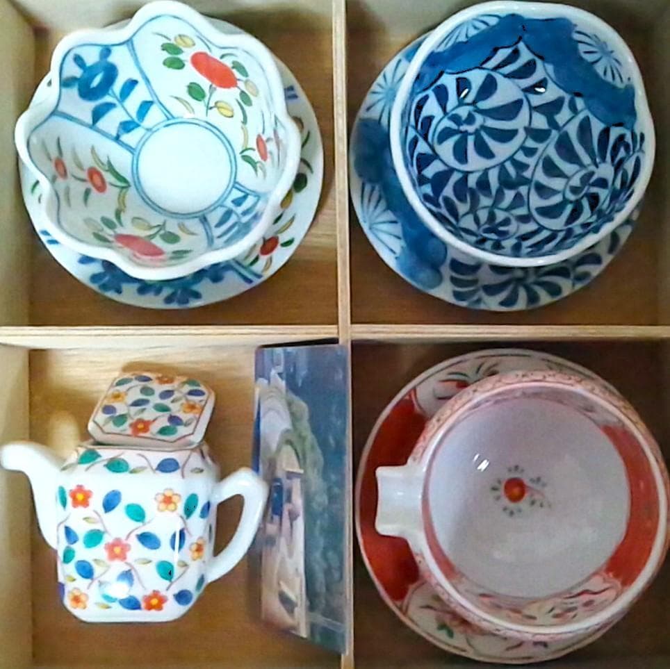 新品木箱入11点 有田焼 清秀 小付鉢&小皿&醬油差し