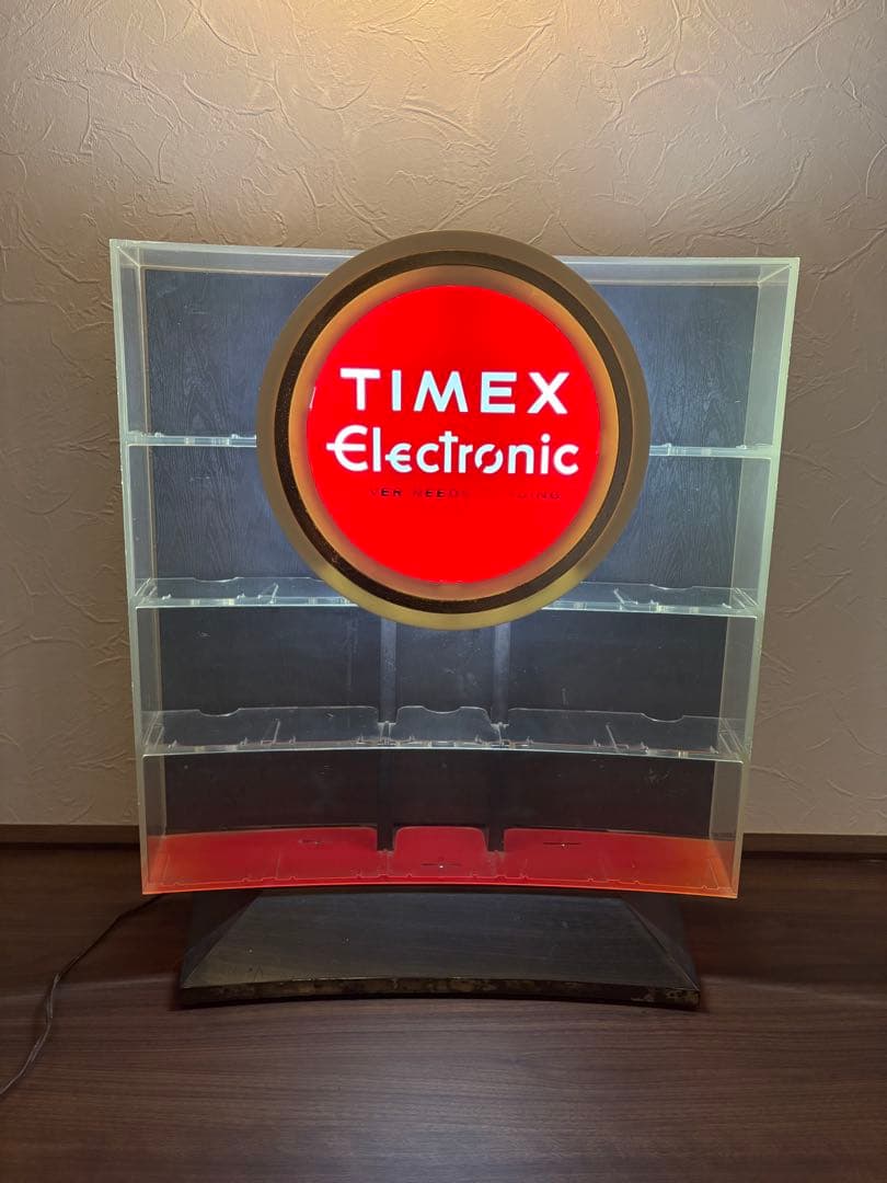 TIMEX 70s ディスプレイケース照明付き ディスプレイスタンド　展示ケース