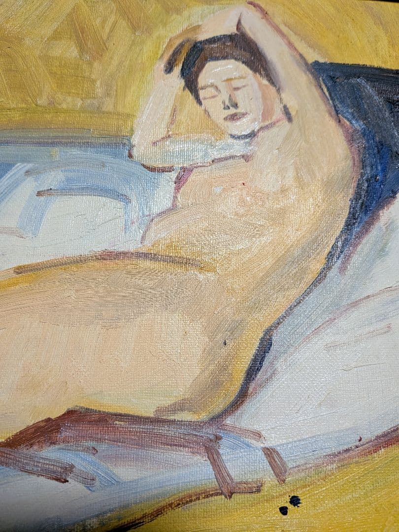 小磯良平、[油絵】【裸婦画】(肉筆)