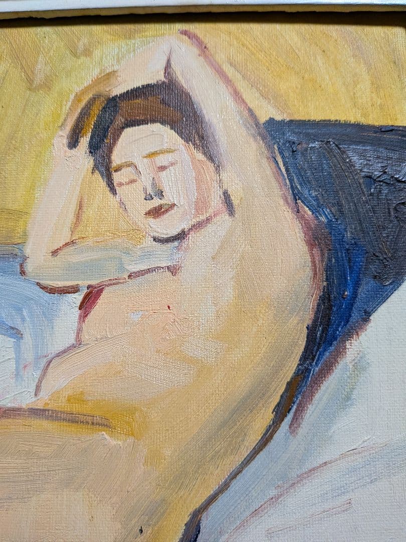 小磯良平、[油絵】【裸婦画】(肉筆)