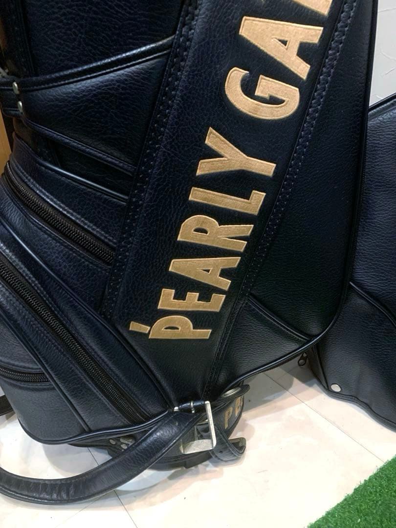 正規品　良品　パーリーゲイツ　キャディバッグ　3点式　ネイビー　ユニセックス