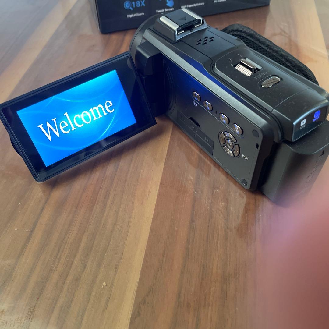 ビデオカメラカメラ8K6400万画素 18倍ズームWifi内蔵ライトハンディカム