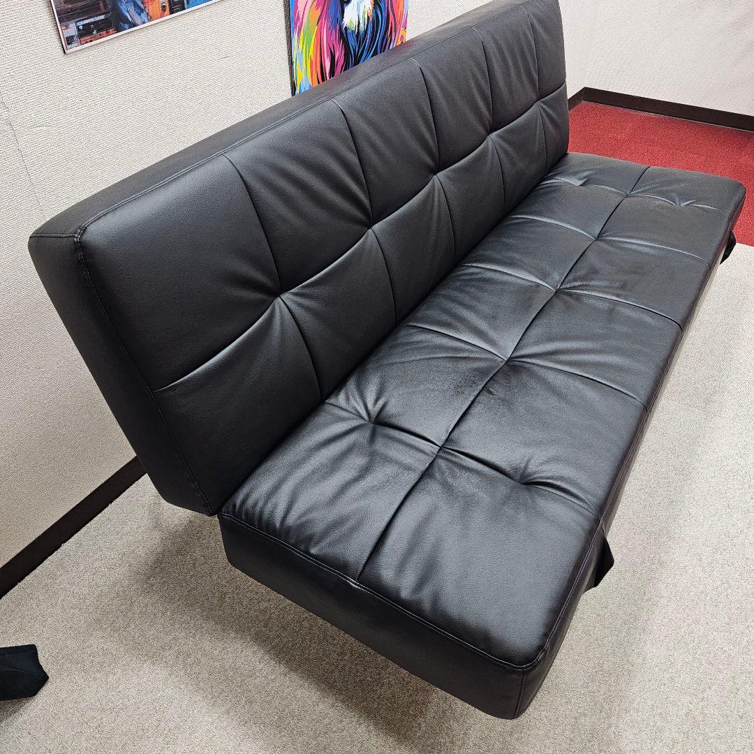 ソファベッド/ブラック/東京23区内送料無料