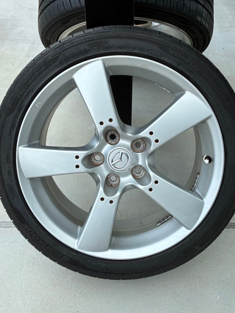 hn22s①RX-8 純正ホイール+タイヤ　２本セット