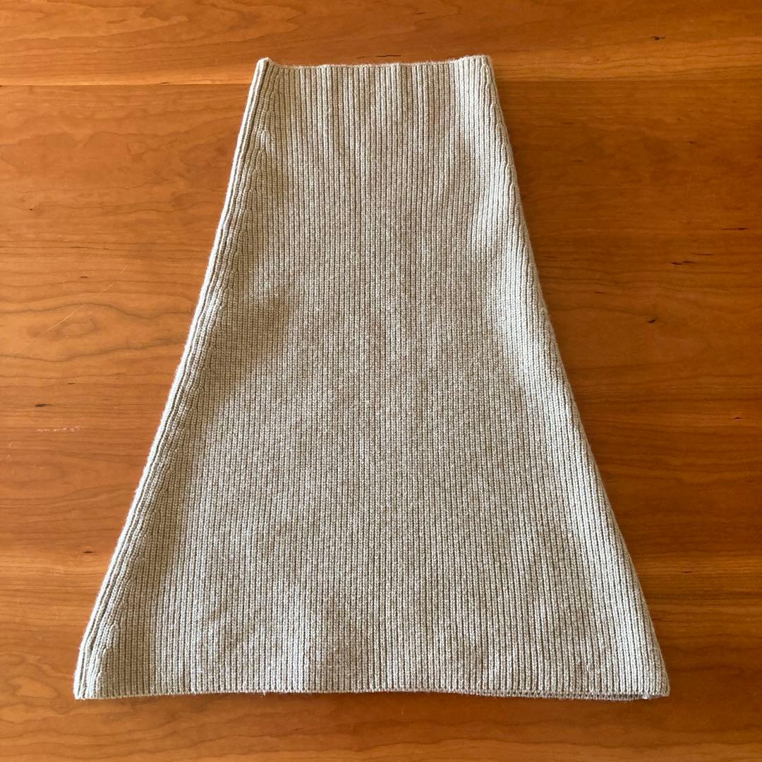 AP STUDIO リブニットケープ ベージュ