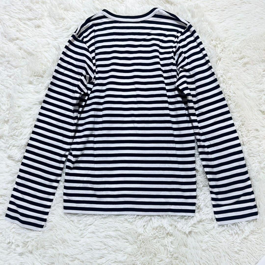 コム デ ギャルソン Tシャツ 綿100％ Lサイズ ボーダー 日本製