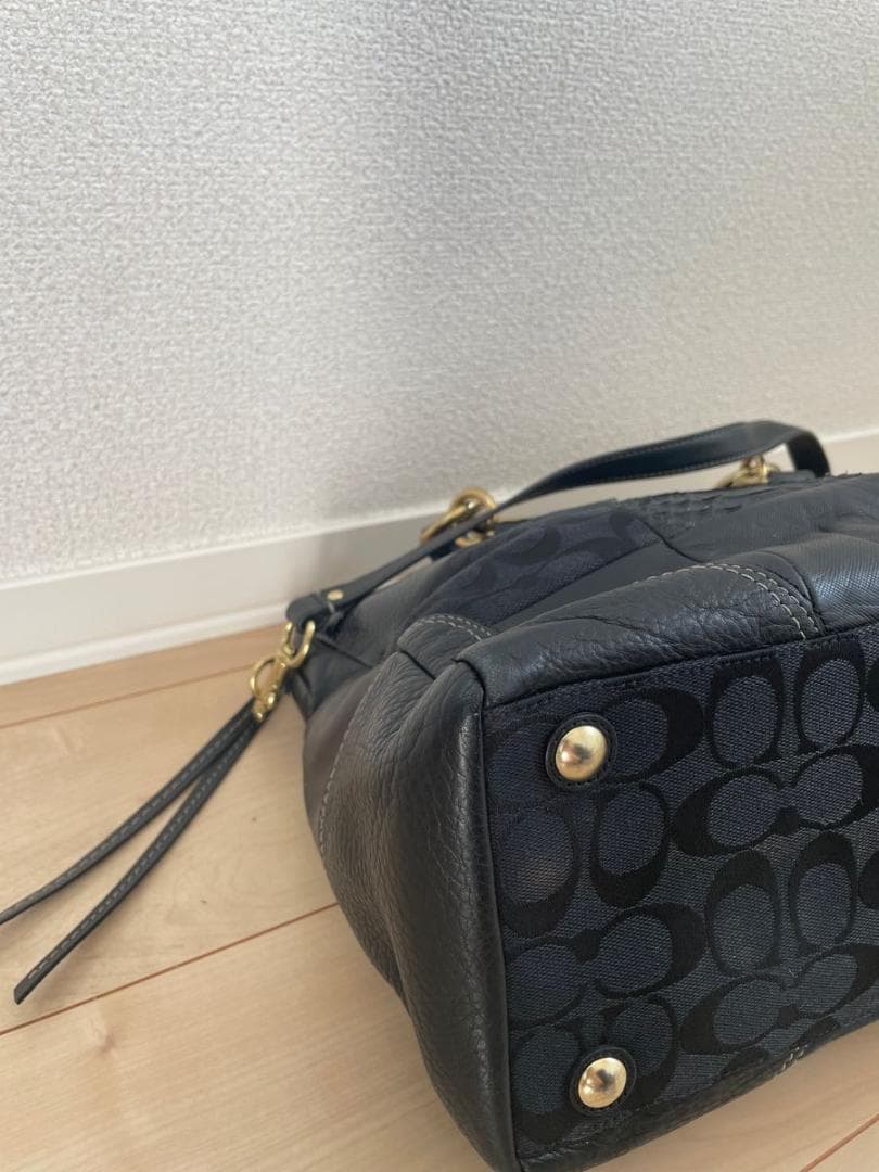 コーチ パッチワーク 2way ハンドバッグ　ショルダーバッグ 12479 黒