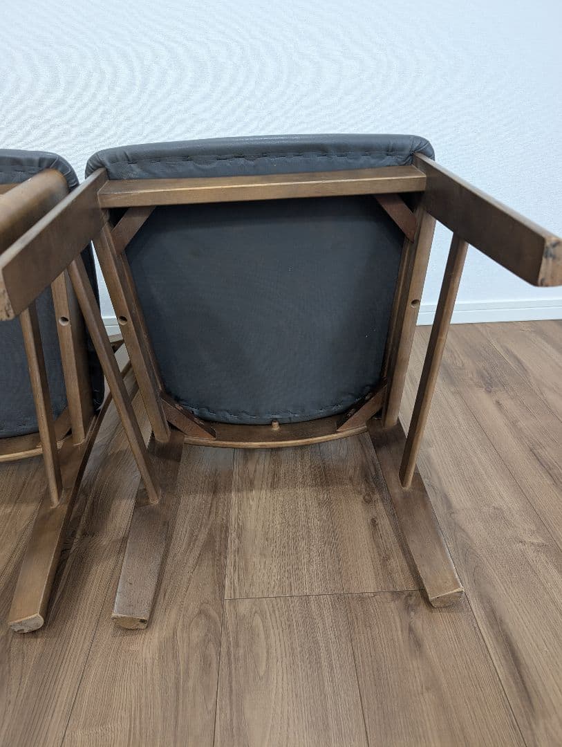 【karimoku】カリモク ダイニングチェア 2脚セット 木製モダン 北欧