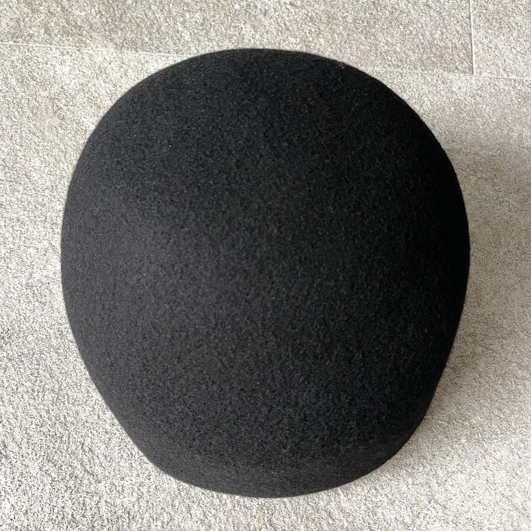 未使用級★セリーヌ　トリオンフ　フェルトキャップ　ウール　レディース　黒　57