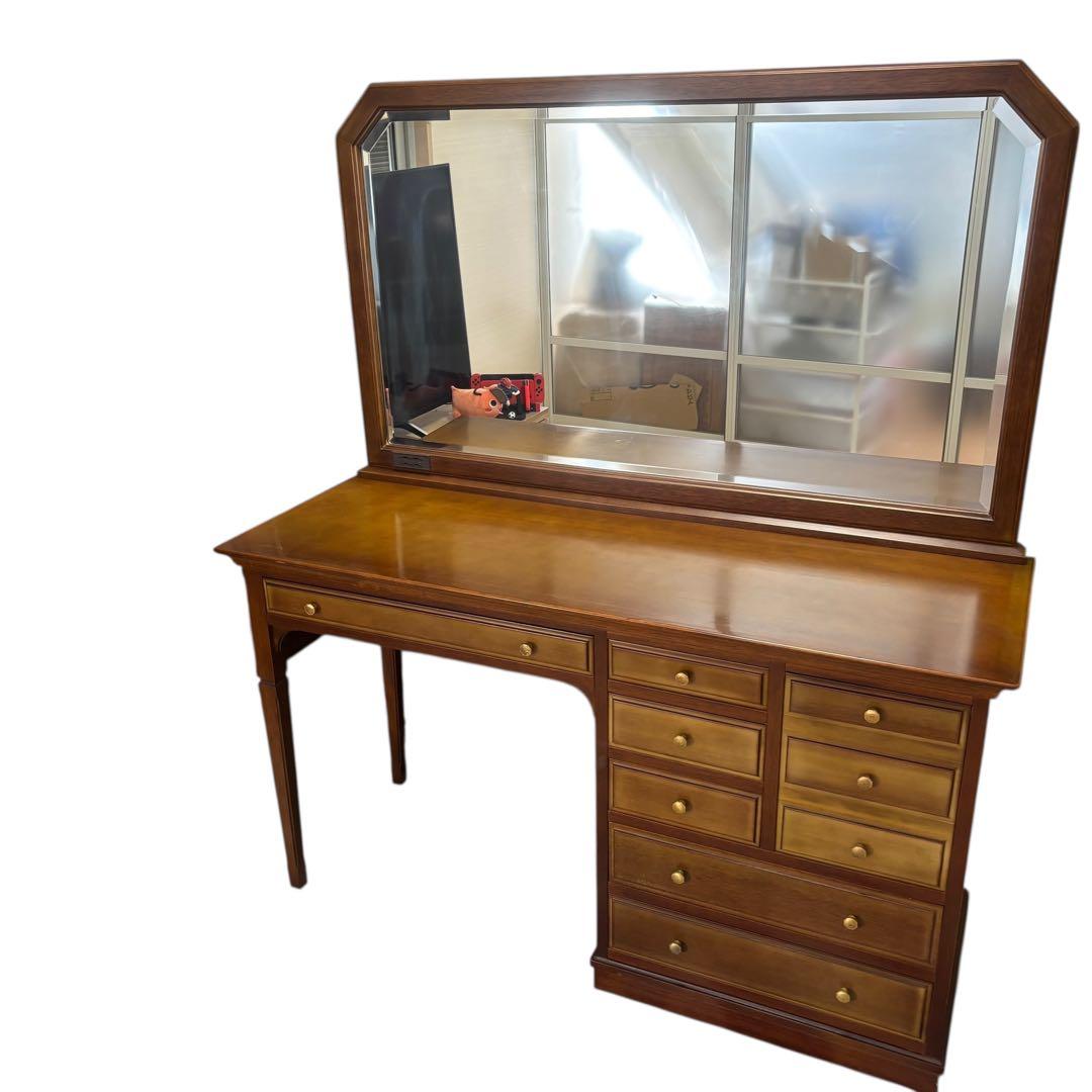 美品　maruni マルニ木工 ドレッサー 鏡台 天然木 レトロ 鏡台 高級家具