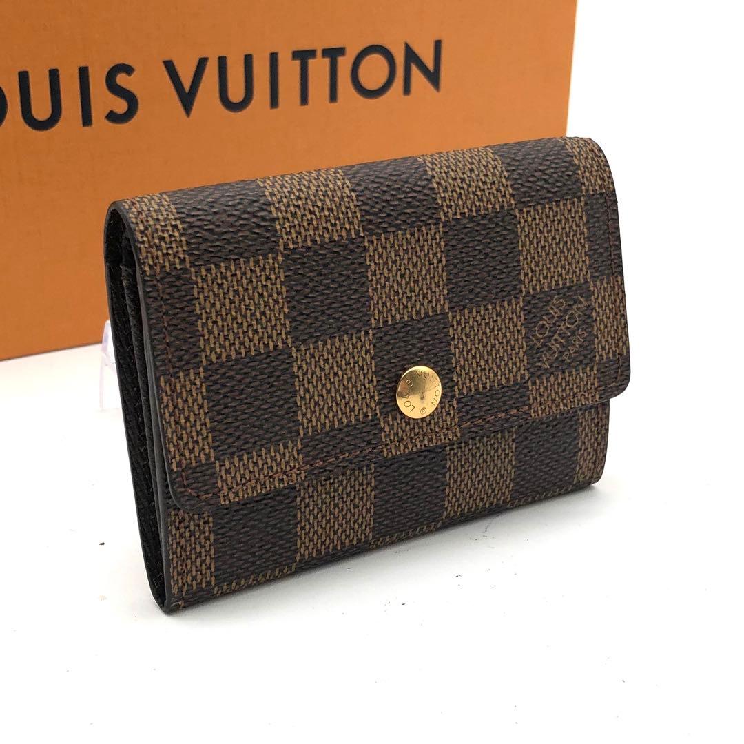 ルイヴィトン ケース ダミエ 小銭入れ ポルトモネプラ パース