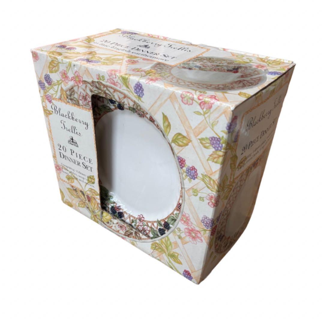 Churchill チャーチル ブラックベリー トレリス　ディナーセット　20点