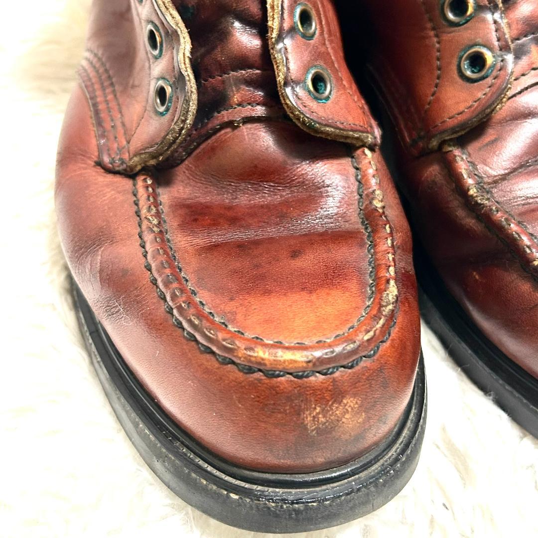 レッドウィング モックトゥ 9D 27cm ワークブーツ ヴィンテージ 赤茶