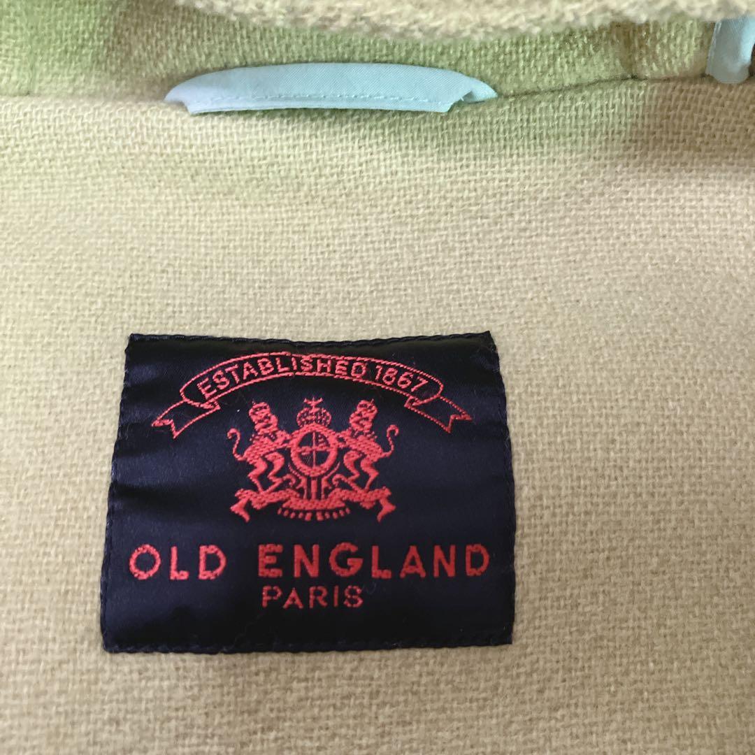 【希少色】OLD　ENGLAND ダッフルコート　ライム色　ヘリンボーン