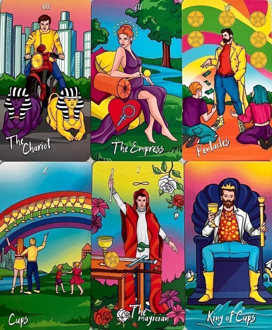 超レア✨海外インディーズデッキ✨鮮やかな色彩のモダンタロットカード