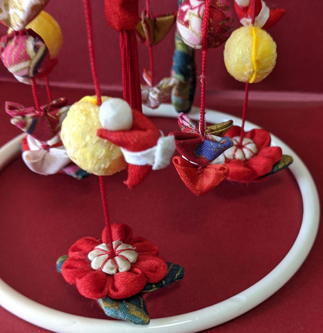 ひな祭り 吊るし飾り 赤と黄色