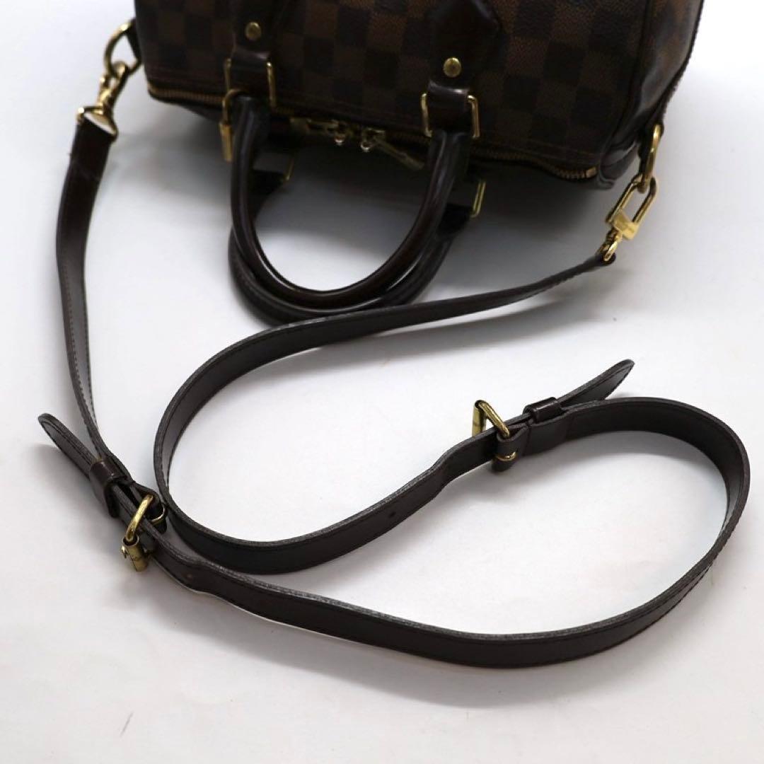 【美品】ヴィトン　スピーディ・バンドリ―エール25 ダミエ　エベヌ　ハンドバッグ