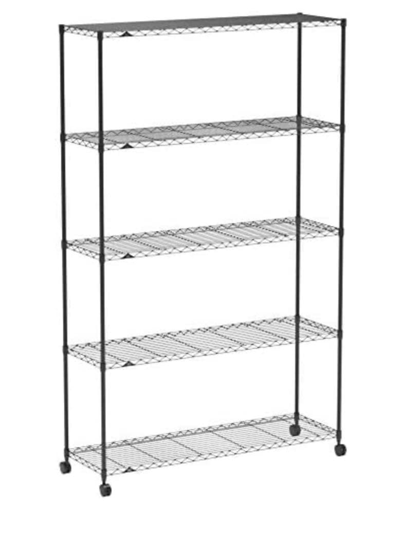 【極美品】ルミナス ノワール ラック 5段 幅110 奥行40 キャスター付き