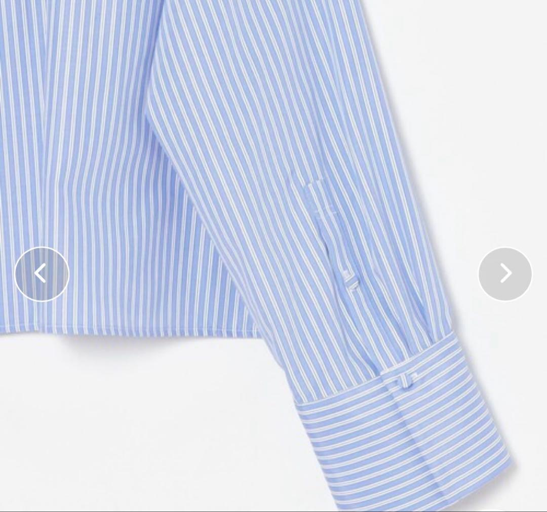 25ss アルアバイル エンブロイダリーポイントシャツ M スカラ ブルー