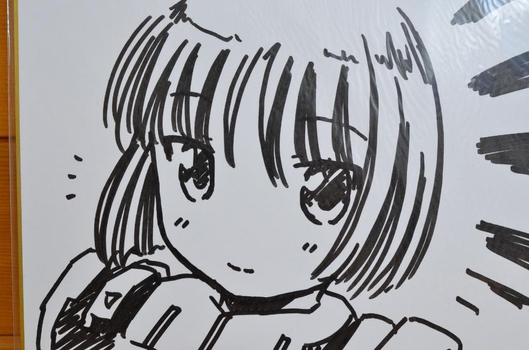 手書きイラスト（直筆）色紙　メタルスレイダーグローリー　キャティ/ ☆よしみる