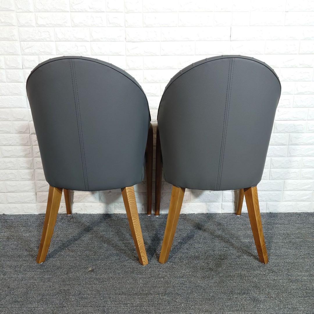 ダイニングチェア 2脚セット シンプル 木製フレーム 家具 インテリア J010