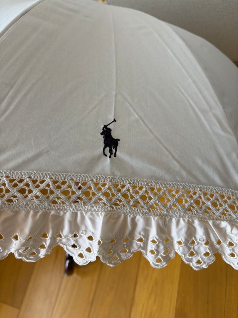 ポロラルフローレン 晴雨兼用 傘 日傘　フリル　未使用品